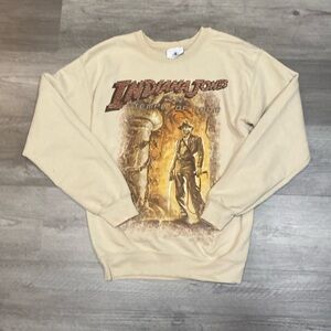NEVER WORN Disney world Indiana Jones Temple of Doom Beige Graphic Sweatshirt